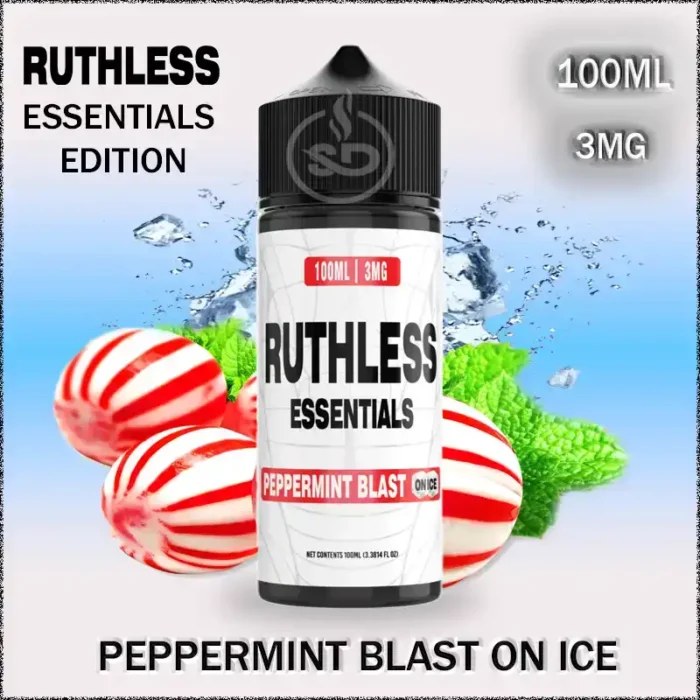 Ruthless Essentials Peppermint Blast on Ice E-liquid 100mL-In Dubai