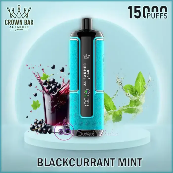 AL-FAKHER-CROWN-BAR-HYPERMAX-15000-PUFFS-Blackcurrant-Mint