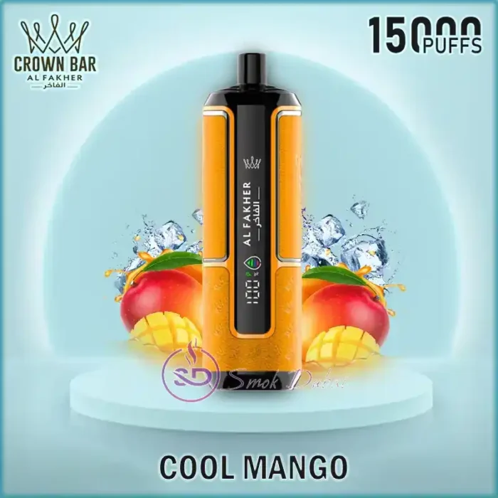 AL-FAKHER-CROWN-BAR-HYPERMAX-15000-PUFFS-Cool-Mango