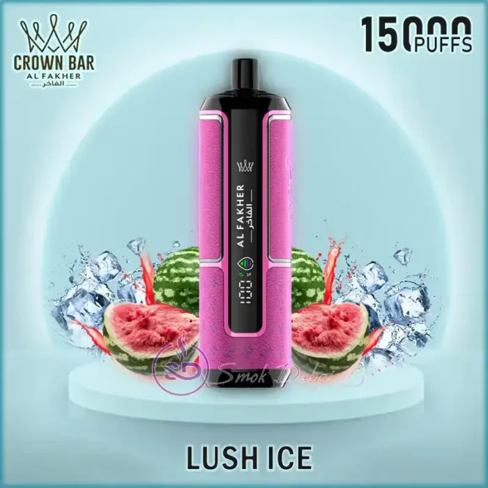AL-FAKHER-CROWN-BAR-HYPERMAX-15000-PUFFS-Lush-Ice
