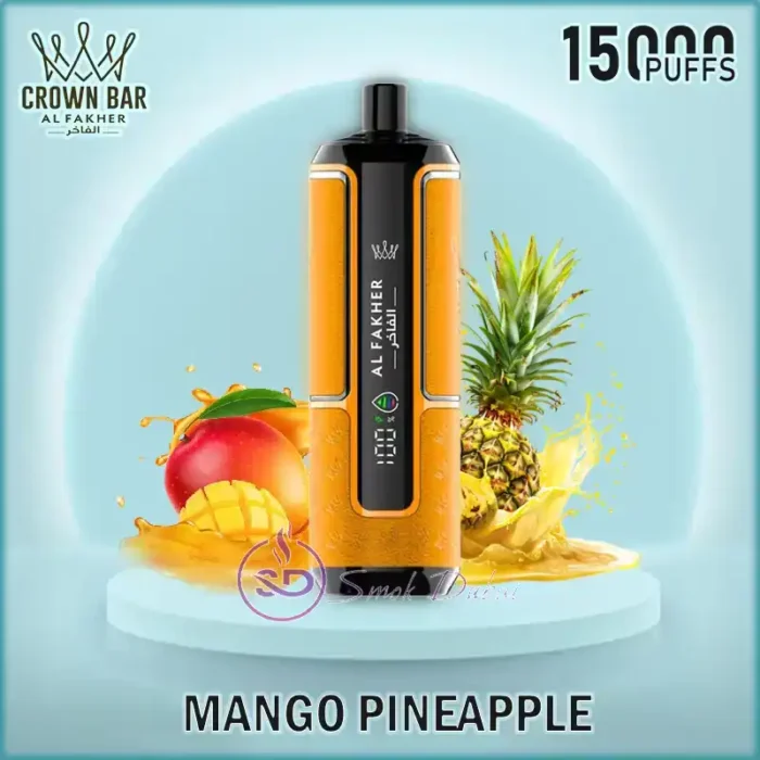 AL-FAKHER-CROWN-BAR-HYPERMAX-15000-PUFFS-Mango-Pineapple