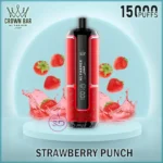 AL-FAKHER-CROWN-BAR-HYPERMAX-15000-PUFFS-Strawberry-Punch