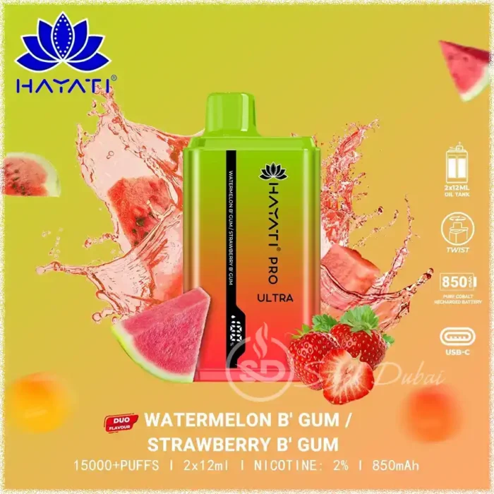Hayati-Pro-Ultra-15000-Puffs-Watermelon-B-Gum-Strawberry-B-Gum