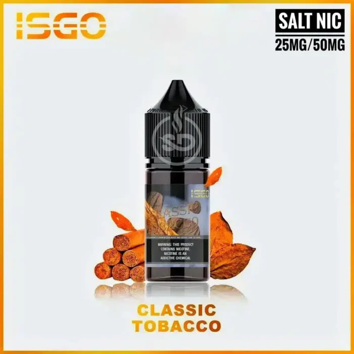ISGO-SALTNIC-30ML-IN-UAE-Classic-Tobacco