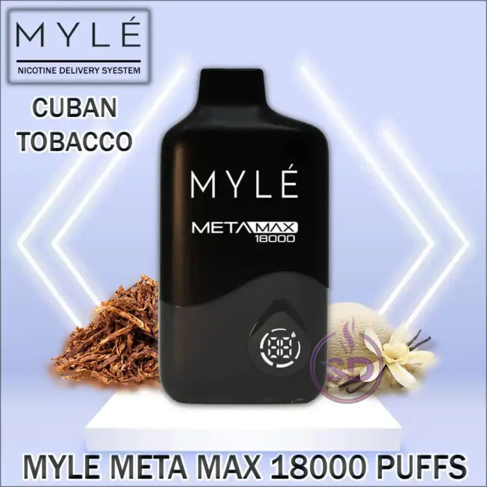 Myle-Meta-Max-18000-Puffs-Disposable-Vape-Cuban-Tobacco