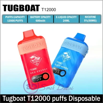 Tugboat T12000 Puffs Disposable