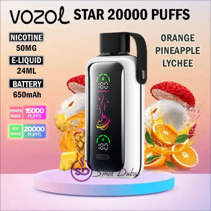 Vozol-Star-20000-Puffs-Disposable-Orange-Pineapple-Lychee