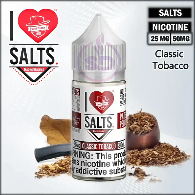 Classic-Tobacco-I-Love-Salts-By-Mad-Hatter-Vape-Juice-30ml