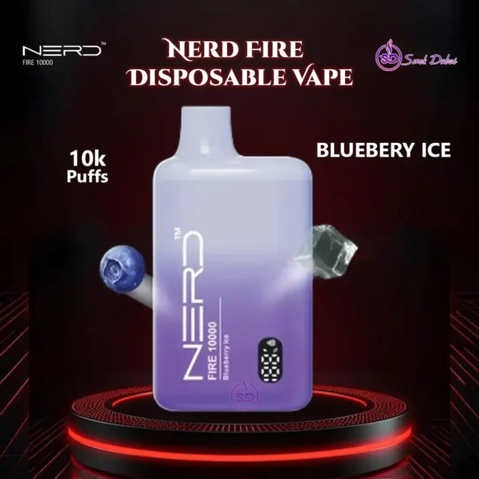 Nerd fire 10000 puffs Disposable Vape Blueberry Ice