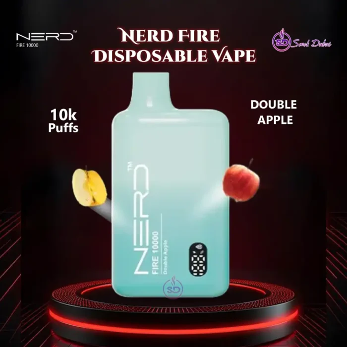 Nerd Fire 10000 Puffs Disposable Vape Double Apple