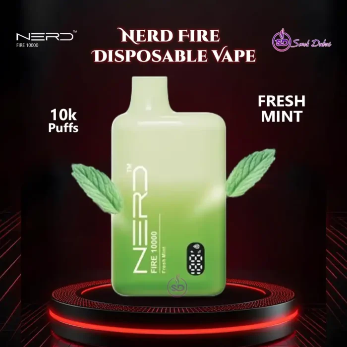 Nerd Fire 10000 Puffs Disposable Vape Fresh Mint