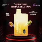 Nerd Fire 10000 Puffs Disposable Vape KIWI PASSIONFRUIT GUAVA