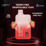Nerd Fire 10000 Puffs Disposable Vape Strawberry NERD Bull