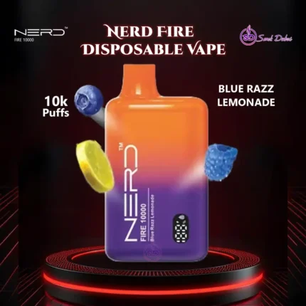 Nerd Fire 10000 Puffs Disposable Vape Blue Razz Lemonade