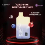 Nerd Fire 10000 Puffs Disposable Vape Blueberry Pomegranate