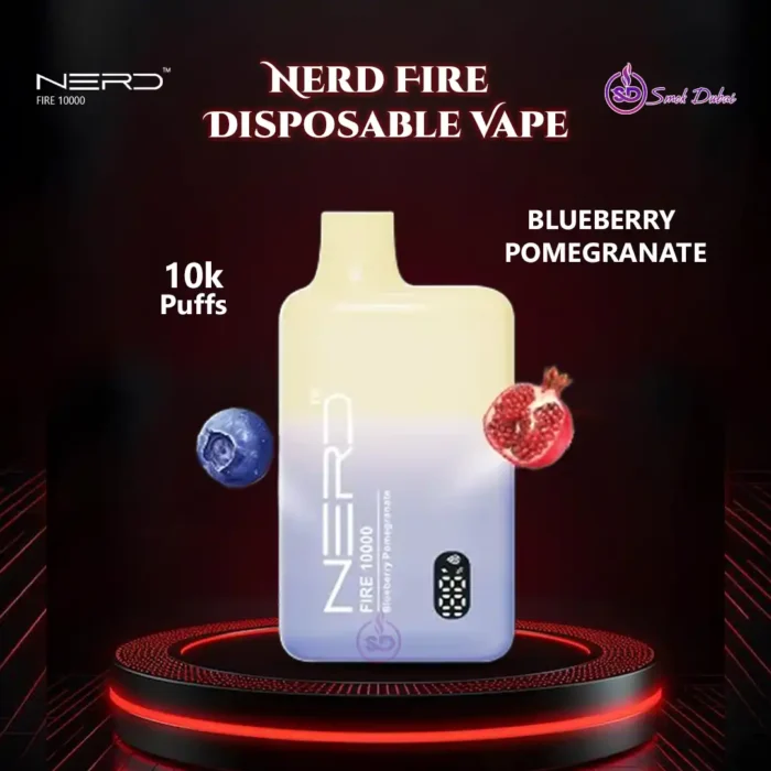 Nerd Fire 10000 Puffs Disposable Vape Blueberry Pomegranate