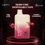 Nerd Fire 10000 Puffs Disposable Vape Cherry Cranberry