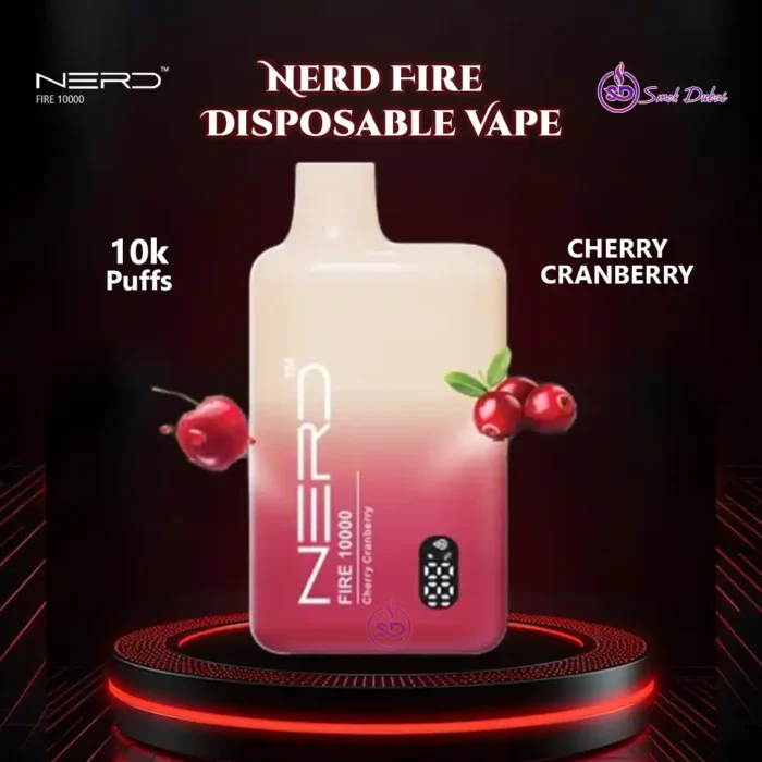 Nerd Fire 10000 Puffs Disposable Vape Cherry Cranberry