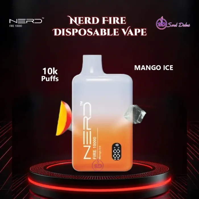 Nerd Fire 10000 Puffs Disposable Vape Mango Ice