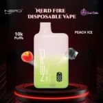 Nerd Fire 10000 Puffs Disposable Vape Peach Ice