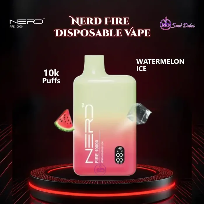 Nerd Fire 10000 Puffs Disposable Vape Watermelon Ice