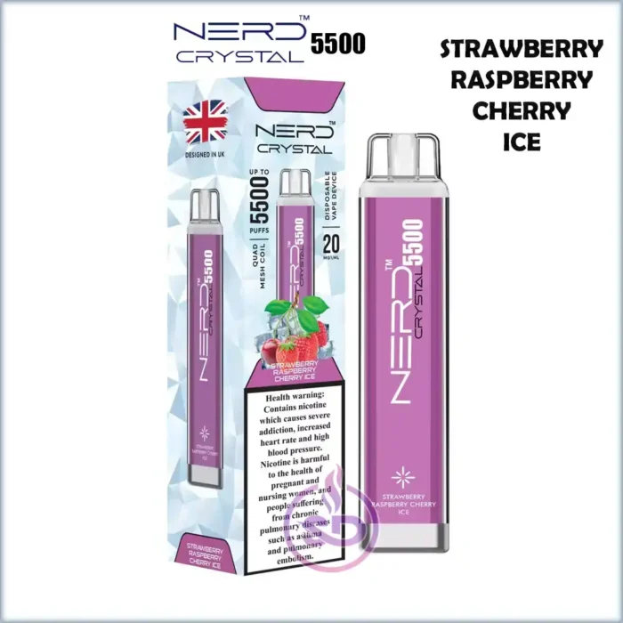 STRAWBERRY-RASPBERRY-CHERRY-ICE-Buy-NERD-Crystal-Disposable-in-Dubai-NERD-5500-Crystal-Disposable-Dubai-NERD-5500-UAE-NERD-Crystal-5500-Vape-Shop-near-me