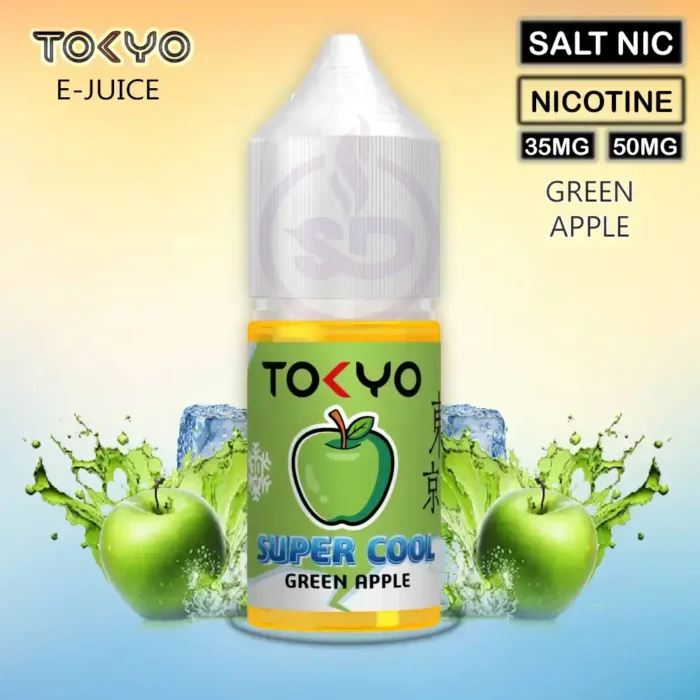 Tokyo-Super-Cool-SaltNic-30ml-Green-Apple