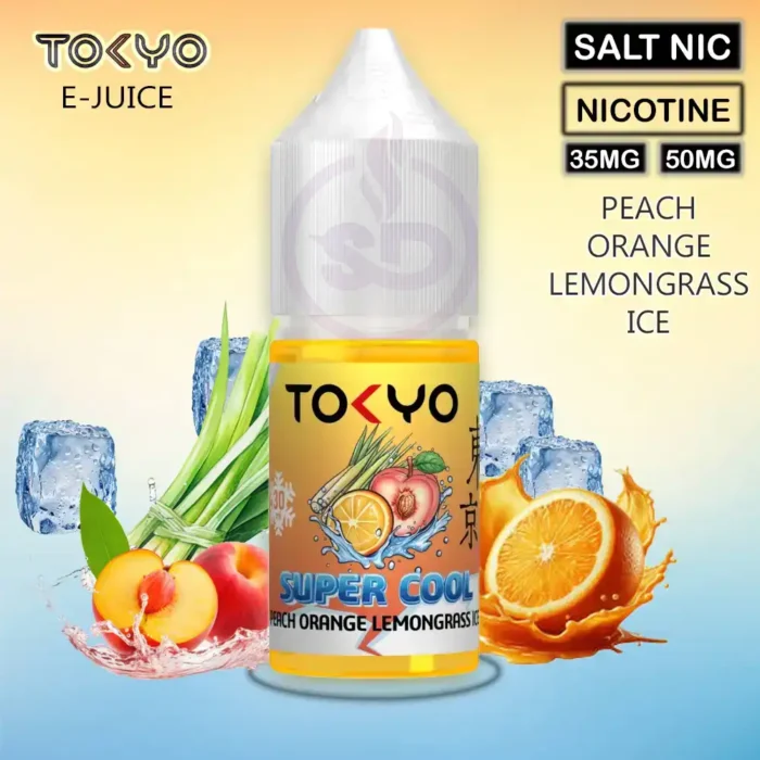 Tokyo-Super-Cool-SaltNic-30ml-Peach-Orange-Lemongrass-Ice