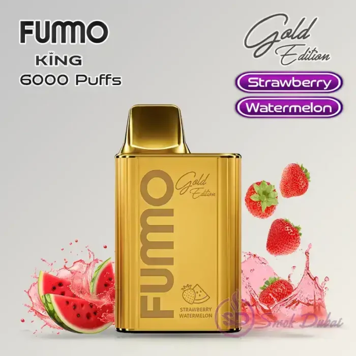 Fumo-King-6000-Puffs-Disposable-Vape-Gold-Edition-Strawberry-Watermelon