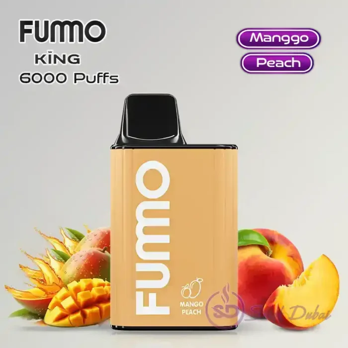 Fumo-King-6000-Puffs-Disposable-Vape-Mango-Peach