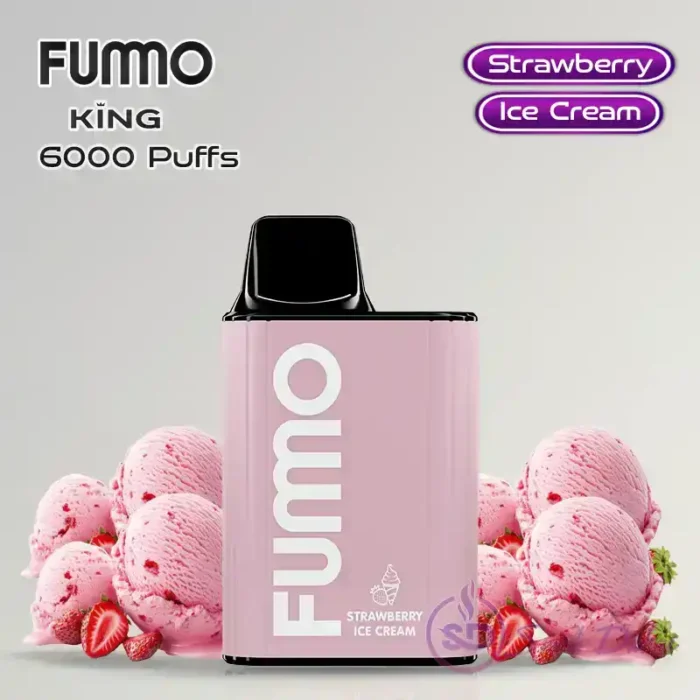 Fumo-King-6000-Puffs-Disposable-Vape-Strawberry-Ice-Cream