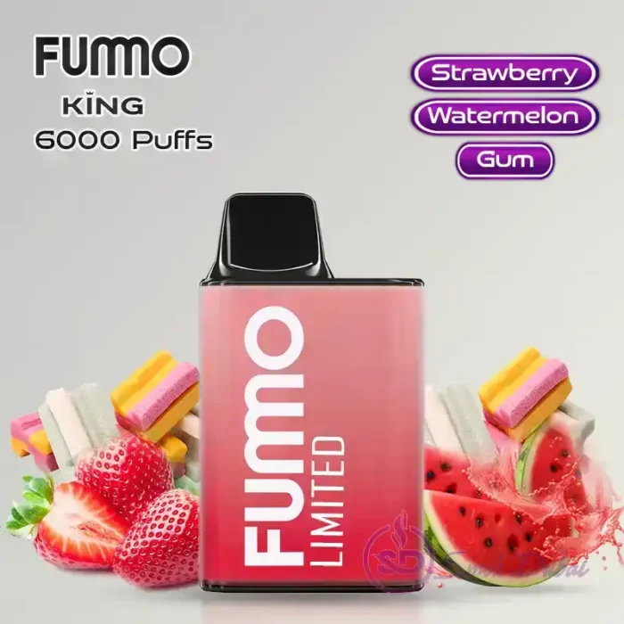 Fumo-King-6000-Puffs-Disposable-Vape-Strawberry-Watermelon-Gum