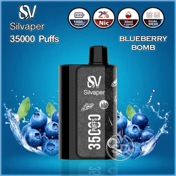 Silvaper-35000-Puffs-Disposable-Vape-Blueberry-Bomb