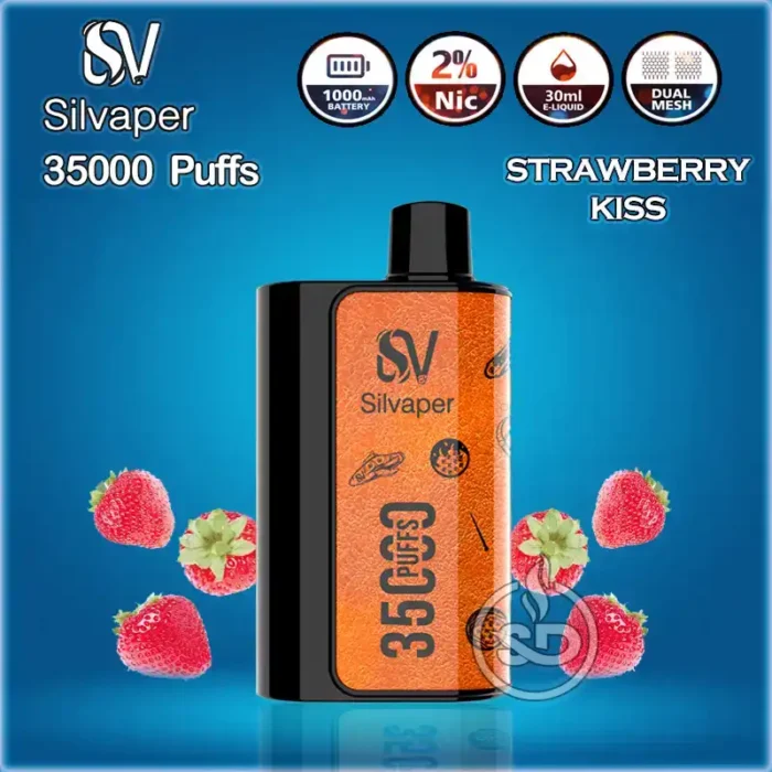 Silvaper-35000-Puffs-Disposable-Vape-Strawberry-Kiss