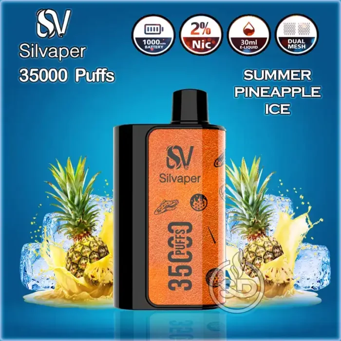 Silvaper-35000-Puffs-Disposable-Vape-Summer-Pineapple-Ice