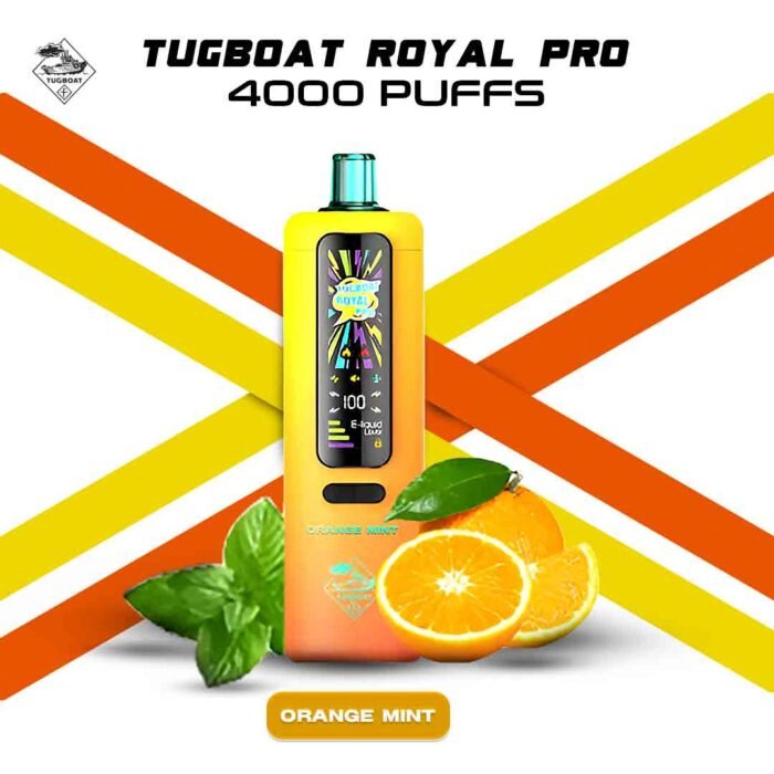 Tugboat Royal Pro 40000 Puffs Orange-Mint Disposable Vape In UAE