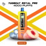 Tugboat Royal Pro 40000 Puffs Peach-Ice Disposable Vape In UAE