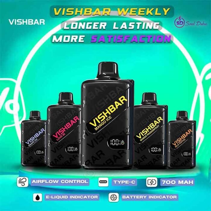Vishbar Weekly 20000 Puffs 50MG Disposable Vape in UAE