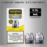 voopoo-vmate-v2-cartridge-0.7ohm-Top-Fill-MTL-Vaping
