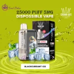 AL FAKHER Ultra 25000 Puffs 5MG Disposable Vape in Dubai – Premium Blue Blackcurrant Ice