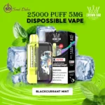AL FAKHER Ultra 25000 Puffs 5MG Disposable Vape in Dubai – Premium Blue Blackcurrant Mint