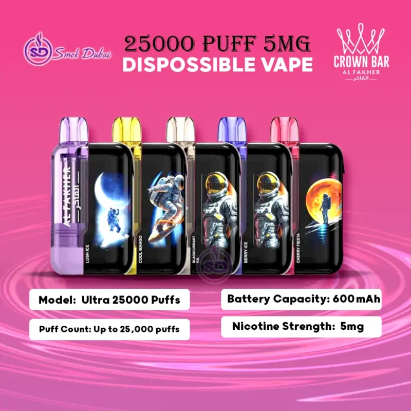 AL FAKHER Ultra 25000 Puffs 5MG Disposable Vape in Dubai – Premium Vaping Experience