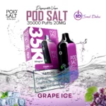 Pod Salt 35000 Puffs 20mg Disposable Vape GRAPE ICE in Dubai