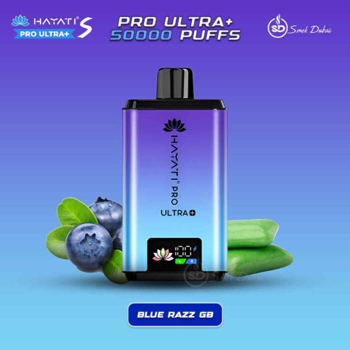 Hayati Pro Ultra+ S 50000 Puffs Disposable Vape Blue Razz GB In UAE