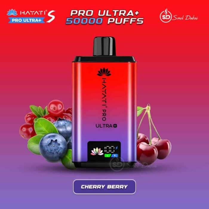 Hayati Pro Ultra+ S 50000 Puffs Disposable Vape Cherry Berry In UAE