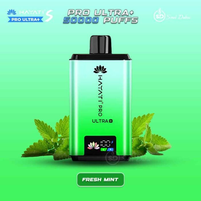 Hayati Pro Ultra+ S 50000 Puffs Disposable Vape Fresh MInt In UAE