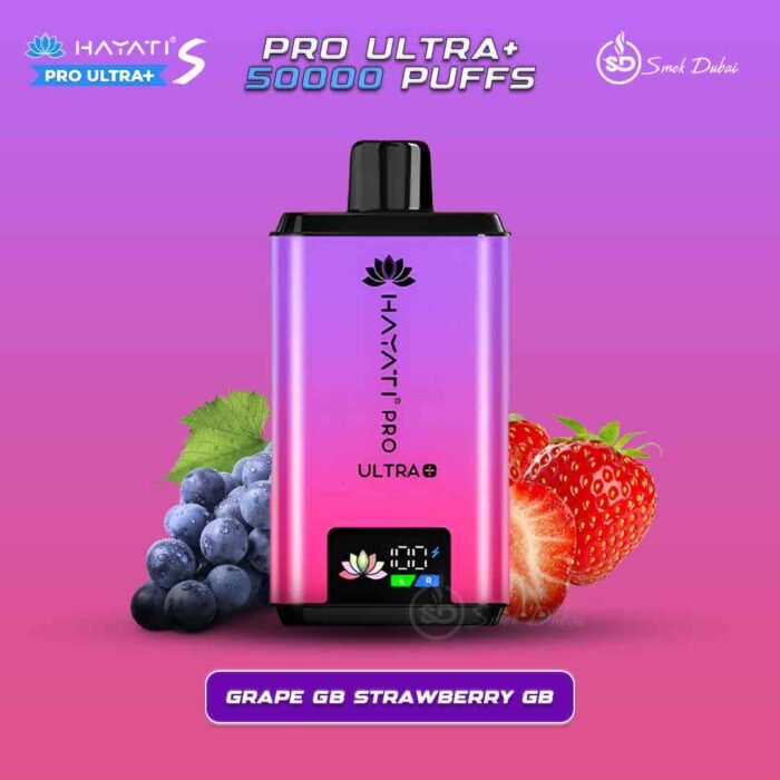 Hayati Pro Ultra+ S 50000 Puffs Disposable Grape GB Strawberry GB In UAE