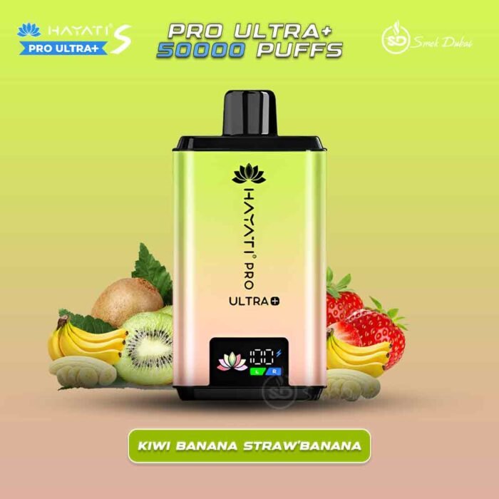 Hayati Pro Ultra+ S 50000 Puffs Disposable Kiwi Banana Straw' Banana In UAE