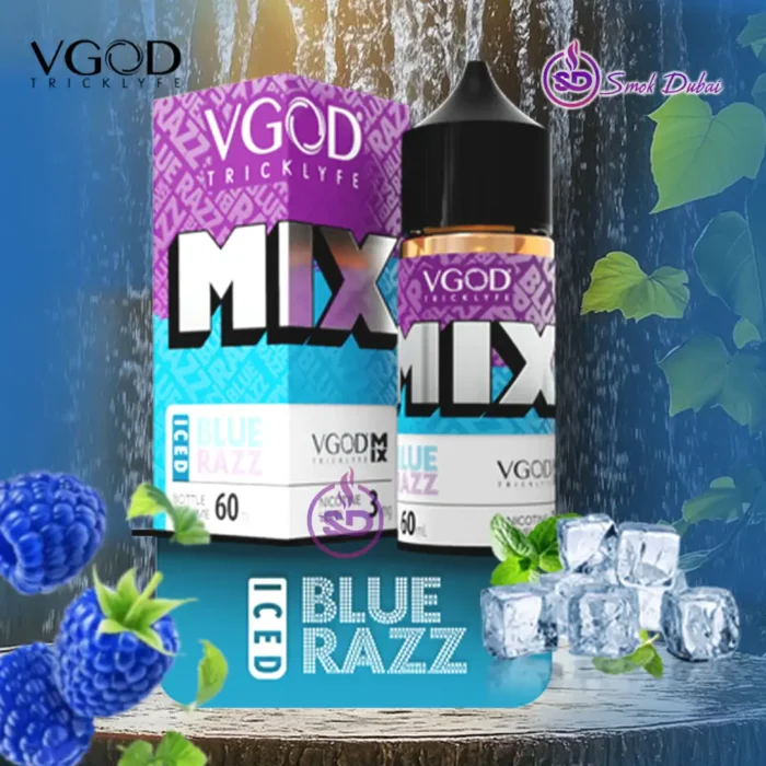 VGOD Premium E‑Liquid 60ml – Best Vape Juice in Dubai UAE Iced Blue RAZZ 60ml