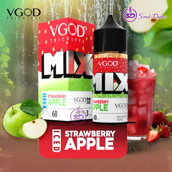 VGOD Premium E‑Liquid 60ml – Best Vape Juice in Dubai UAE Iced Strawberry Apple 60ml